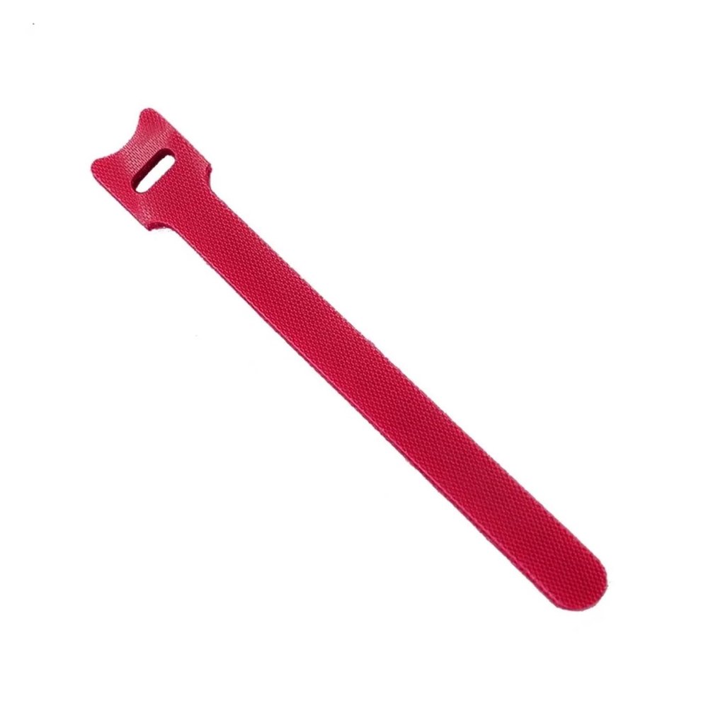 50pcs Releasable Cable Ties Plastics Nylon Hook Loop Wrap Zip Bundle Fastener Straps Detachable T-Type Wire Organizer(Red,150mm)