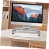 Happyyami Laptop Heightening Stand Desktop Monitor Stand Computer Screen Riser Aluminum Comfortable Viewing Grey view 3
