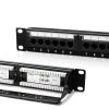 ZoeRax Cat6 Patch Panel 24-Port, UTP 1U 19-Inch Rack Mount Network Panel, All-in-One Design with Built-in Cable Management, Gigabit Ready Ethernet Punch Down Panel (110 Type Tool Compatible) view 1