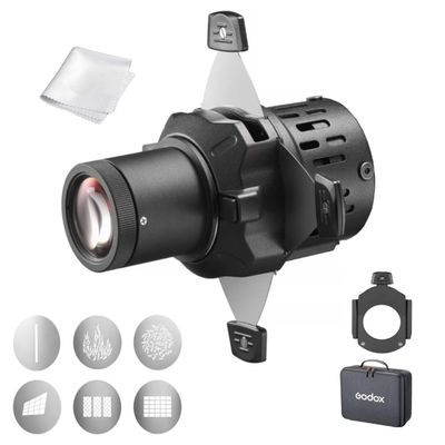 Godox SP36K Projection Attachments with 36 Lens, for Godox RS60R RS60Bi MS60R MS60BI, Compact Design with Changeable Lenses, a 360Rotatable Body, a Wide Range of Lighting Effect
