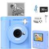 Kids Camera Instant Print for 3-12 Year Olds, HD Digital Instant Print Camera for Boys & Girls, Ideal Christmas Birthday Gift with 32GB SD Card, Easy to Use view 1