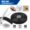 1 Inch x 16 Ft Adjustable Hook and Loop Cable Straps with 25 Metal Buckles, Cut-to-Length Reusable Fastening Ties for Organizer Storage Wire Management view 4