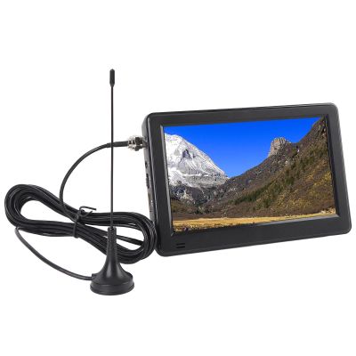 Gugxiom 6 Inch Small Portable TV, 1024x600 TFT LED Screen, Support ATSC, Digital TV and ATV, with Remote, USB Port & TF Card Slot, for Kitchen Camping Home