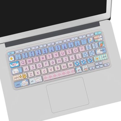 Cute Keyboard Cover for Acer Chromebook Spin 11 CP311/Premium R11/11 CB3-131 CB3-132/13.3 CB5-312T/14 CB3-431 CP5-471/15.6 CB3-531 CB3-532 CB5-571 C910, Cute Bunny