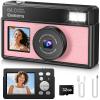 4K UHD Digital Camera for Photography and Video, 64MP Kids Camera, Point and Shoot Digital Vlogging Cameras with 32GB SD Card, Christmas and Birthday Gifts for Beginners Teen Girls Boys view 1