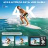 4K UHD Digital Camera for Photography and Video, 64MP Kids Camera, Point and Shoot Digital Vlogging Cameras with 32GB SD Card, Christmas and Birthday Gifts for Beginners Teen Girls Boys view 2