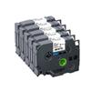 3 Pack 12mm Label Tape Compatible with TZE231 TZE131 TZE631 TZE334 Laminated for Label Makers PTH110(Black on White-5PK) view 1