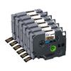 12mm Tze231 Compatible Label Tape 6/12PK for 231 131 631 831 931 334 335 Compatible with PTH110 Label Maker(6PK Gold on Black) view 1