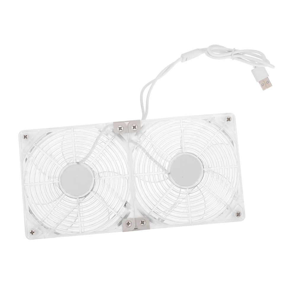 DOITOOL USB Dual Cooling Fan for Computer Router and Game Console Silent Compact Design Air Cooling for High-Performance Devices