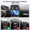 4+64G Radio for Nissan Rogue Sport Qashqai 2006-2016, 9'' IPS Touchscreen Stereo Android 15 Wireless Apple Carplay Android Auto 32EQ 5G WiFi 1080P Bluetooth +Free AHD Backup Camera view 2