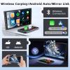 4+64G Radio for Nissan Rogue Sport Qashqai 2006-2016, 9'' IPS Touchscreen Stereo Android 15 Wireless Apple Carplay Android Auto 32EQ 5G WiFi 1080P Bluetooth +Free AHD Backup Camera view 3