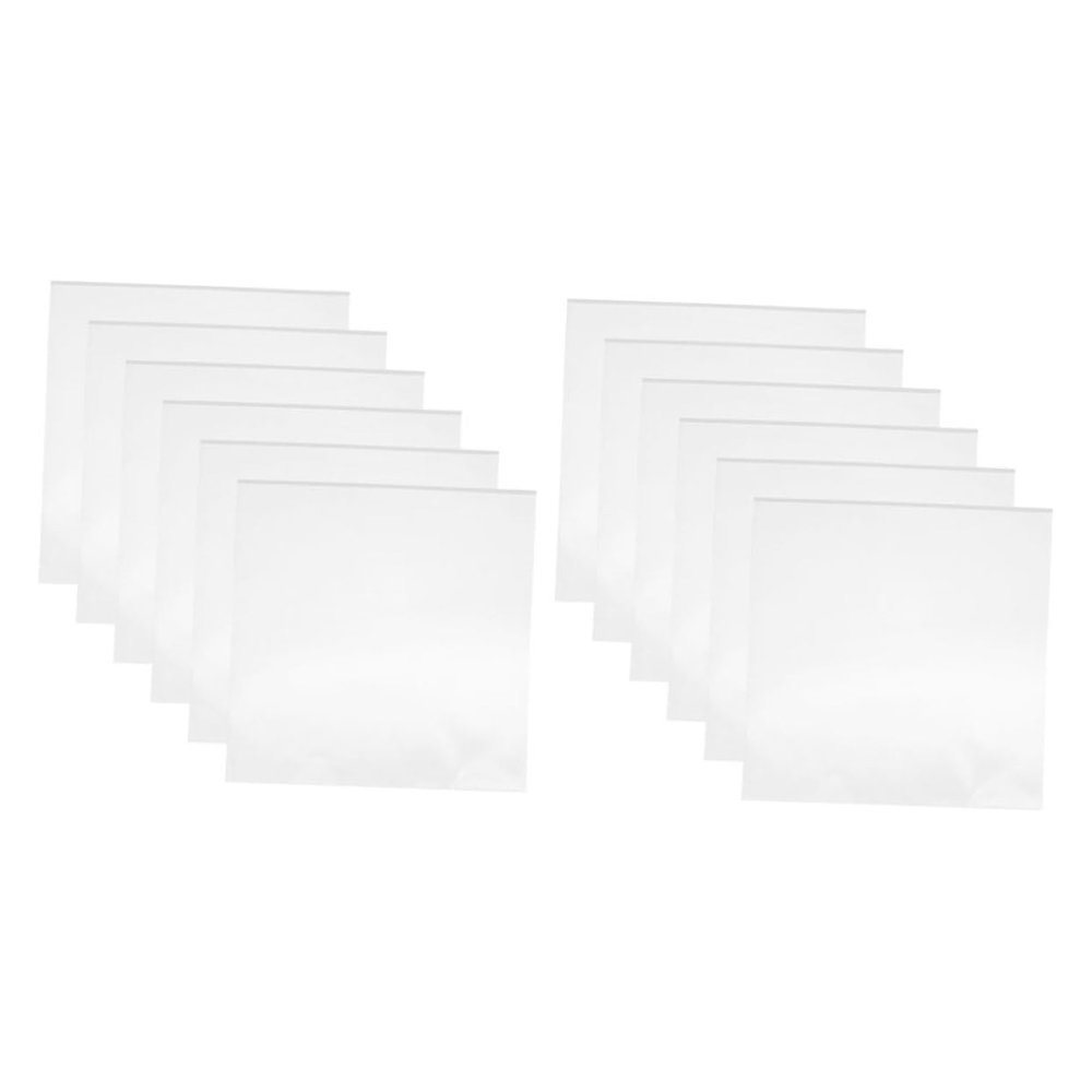 OUNONA 50pcs Vinyl Record Outer Sleeves Covers Adhesive Album Protection Pouches Vinyl Record Storage for Preventing and Damage for Album Display