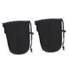 DOITOOL 2pcs Neoprene Camera Lens Protective Case Lens Pouch Bag for Dslr Camera Protector Water-resistant Elastic Shockproof for Digital view 1