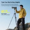 ULANZI Ombra Xiang  Camera Video Tripod w Fluid Head, 61.5" Travel Tripod w 360 Rotated Arca Quick Release Plate, Portable Stand for Phone Camera Vlogging Video Shooting with Carry Bag Phone Clamp view 2