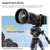 ULANZI Ombra Xiang  Camera Video Tripod w Fluid Head, 61.5" Travel Tripod w 360 Rotated Arca Quick Release Plate, Portable Stand for Phone Camera Vlogging Video Shooting with Carry Bag Phone Clamp view 3