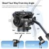 ULANZI Ombra Xiang  Camera Video Tripod w Fluid Head, 61.5" Travel Tripod w 360 Rotated Arca Quick Release Plate, Portable Stand for Phone Camera Vlogging Video Shooting with Carry Bag Phone Clamp view 4
