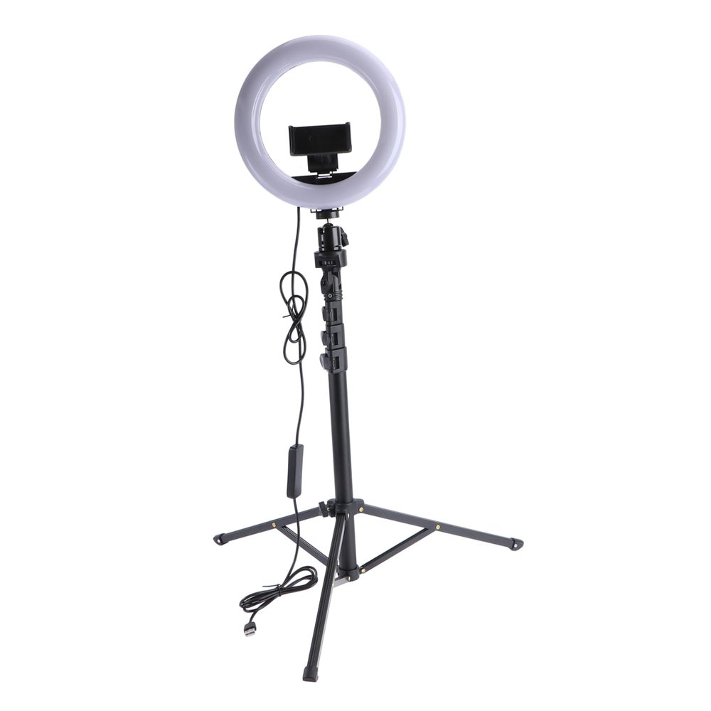 Angoily 1set Led Light Tripod for Live Streaming Makeup Photography Brightness Color Modes Portable and Lightweight Supply