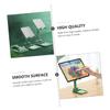 Angoily Adjustable Foldable Phone Tablet Holder for Desk Universal Smartphone Stand Height Adjustment Telescopic Design and Sturdy Base Compatible Smartphones and Tablets view 3