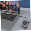 Balacoo Type-C to VGA PD Charging Hub Audio Docking Station Compatible Laptops and Desktops Silver USB Hub Adapter view 2