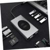 Balacoo Type-C to VGA PD Charging Hub Audio Docking Station Compatible Laptops and Desktops Silver USB Hub Adapter view 4