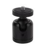 360 Degree Camera Tripod Head Adapter, 1/4in Screw Mount for SLR Mirrorless Camera, Easy Carry Aluminum Alloy Ball Head for Outstanding Photography view 1