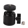 360 Degree Camera Tripod Head Adapter, 1/4in Screw Mount for SLR Mirrorless Camera, Easy Carry Aluminum Alloy Ball Head for Outstanding Photography view 3