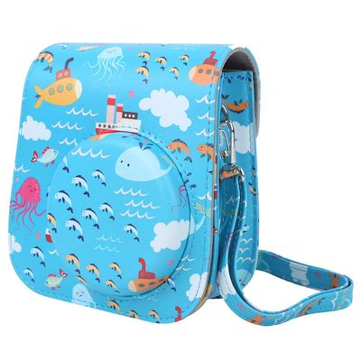immediate Camera mini11 PU Retro Camera Bag, Wear Shockproof, with Detachable Cover and Adjustable Shoulder Strap, Protective Storage Pouch for mini11