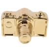 Ceramic Camera Figurine Golden Camera-Shaped Home Decor Accent view 1