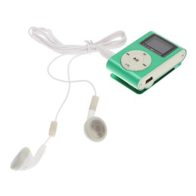 DIYEAH Clip Sports Player USB Port Compact and Lightweight Music Player Portable Green for Active Lifestyles Go Listening