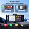 Haudio 9.3" Wireless CarPlay & Android Auto Screen for Car, 10 Inch Portable Car Stereo with 1080P Dash Cam Front and Rear, Backup Camera, Bluetooth, GPS Navigation, FM Transmitter, Plug and Play view 2