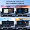 Haudio 9.3" Wireless CarPlay & Android Auto Screen for Car, 10 Inch Portable Car Stereo with 1080P Dash Cam Front and Rear, Backup Camera, Bluetooth, GPS Navigation, FM Transmitter, Plug and Play view 3