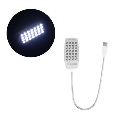 Tofficu USB Laptop Light Led Beads Flicker Eye-Care Flexible Gooseneck Energy-Saving Led Desk Light