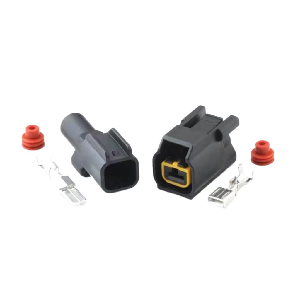 HUABAO 1/5/10/20 Sets 1 Pin Car 6.3 Male Female Water Proof Connector Car High-Power Current Plug QLW-A-1M QLW-A-1F(Male Female,1 Set)