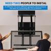 GHRERTX Electric TV Stand,Electric Adjustable Ceiling TV Lift Mount with Remote Control,Large Flip Down Motorized Hanging Bracket,90 Flip Down,Up to 176 Lbs,for 32-98 Inch Screens(32-42in) view 2