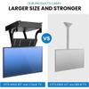 GHRERTX Electric TV Stand,Electric Adjustable Ceiling TV Lift Mount with Remote Control,Large Flip Down Motorized Hanging Bracket,90 Flip Down,Up to 176 Lbs,for 32-98 Inch Screens(32-42in) view 4