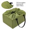 Bognajin Insert Padded Partition Camera Bag for DSLR SLR, Lens Case with Flexible Partitions, Shockproof Nylon Material, Green view 2