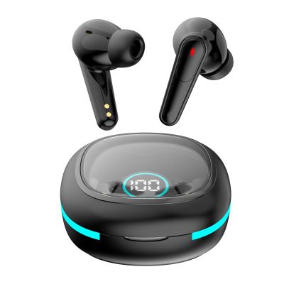 Boannice Wireless Bluetooth Headset,ANC+ENC Noise Cancellation,Bluetooth 5.4+EDR Ultra-Low Latency,10mm HiFi Subwoofer,Dazzling Colorful Breathing Lights Charging Compartment + Smart Touch Controls