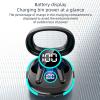 Boannice Wireless Bluetooth Headset,ANC+ENC Noise Cancellation,Bluetooth 5.4+EDR Ultra-Low Latency,10mm HiFi Subwoofer,Dazzling Colorful Breathing Lights Charging Compartment + Smart Touch Controls view 3