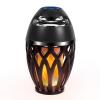 Ailanxin Outdoor Bluetooth Speakers, Wireless Speaker with LED Flame Speaker,Ipx5 Waterproof Design, Bluetooth 5.0 LED Flame Lamp for Outdoor Party, Camping and Desktop Decoration (Black) view 1