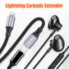 AGVEE 2 Pack 4 inch Lightning Extension Cable, Braided Female to Male Extender Full Function Cord Compatible with iPhone iPad, Data Sync Video Audio & Charging Connector Adapter, Dark Gray view 4