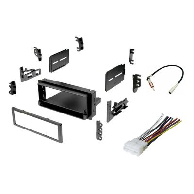 Xiylycor Single Din Dash Kit Select for Pontiac,for Olds,for Isuzu,for GMC,for Chevy Stereo Install Wire Harness