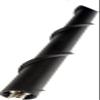 APDTY 173549 Short Rubber Antenna Mast - Black view 3
