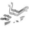 Hjdlhx 2 Pieces 4" Antenna Wall Mount Bracket Up to 1.5 Diameter Heavy Duty Versatile for Outdoor V Jaw Bracket Accessories Kit view 1