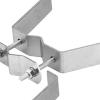 Hjdlhx 2 Pieces 4" Antenna Wall Mount Bracket Up to 1.5 Diameter Heavy Duty Versatile for Outdoor V Jaw Bracket Accessories Kit view 2