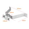 Hjdlhx 2 Pieces 4" Antenna Wall Mount Bracket Up to 1.5 Diameter Heavy Duty Versatile for Outdoor V Jaw Bracket Accessories Kit view 3