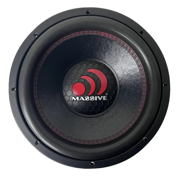 Massive Audio GTX122H - 12" 800 Watts RMS / 1600w MAX Dual 2 Ohm Subwoofer for Controlled deep bass