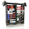 ADZ Universal Game Holder  46 Game Storage Tower Rack for PS2 PS3 PS4 PS5 PSP Xbox 360 Xbox One Series X Wii Switch Games DVD and Blu-Ray Disks. Includes 2 Controller Mounts (Black) view 1