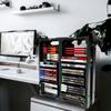 ADZ Universal Game Holder  46 Game Storage Tower Rack for PS2 PS3 PS4 PS5 PSP Xbox 360 Xbox One Series X Wii Switch Games DVD and Blu-Ray Disks. Includes 2 Controller Mounts (Black) view 2