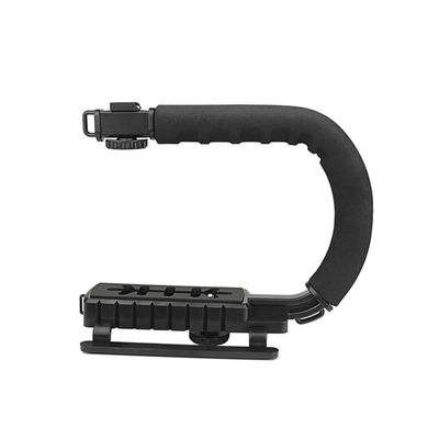 Balacoo DSLR Camera Stabilizer Flash Stabilizer Grip u Shape Bracket 1/4 Screw Hole for Microphone
