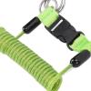 Zoeyilan Scuba Diving Lanyard, Stainless Steel Spring Coiled Lanyard, Heavy Duty Lanyard Clip with Webbing Strap Quick Release Buckle, Dive Flag Webbing Strap for Flashlights Cameras (Green) view 4